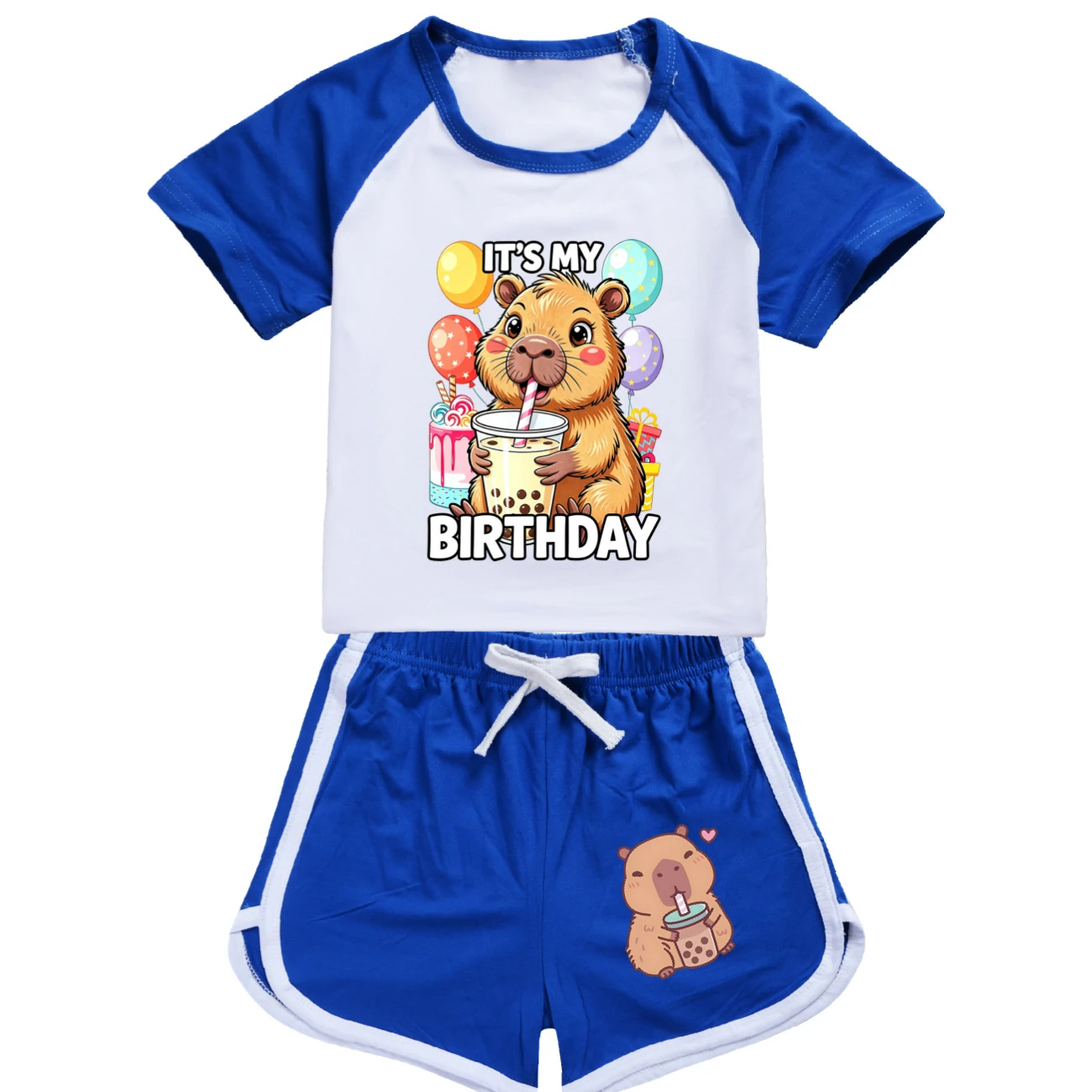 Tee & Shorts Active Set — 5821 Edition, Style 03 · Set · Blue