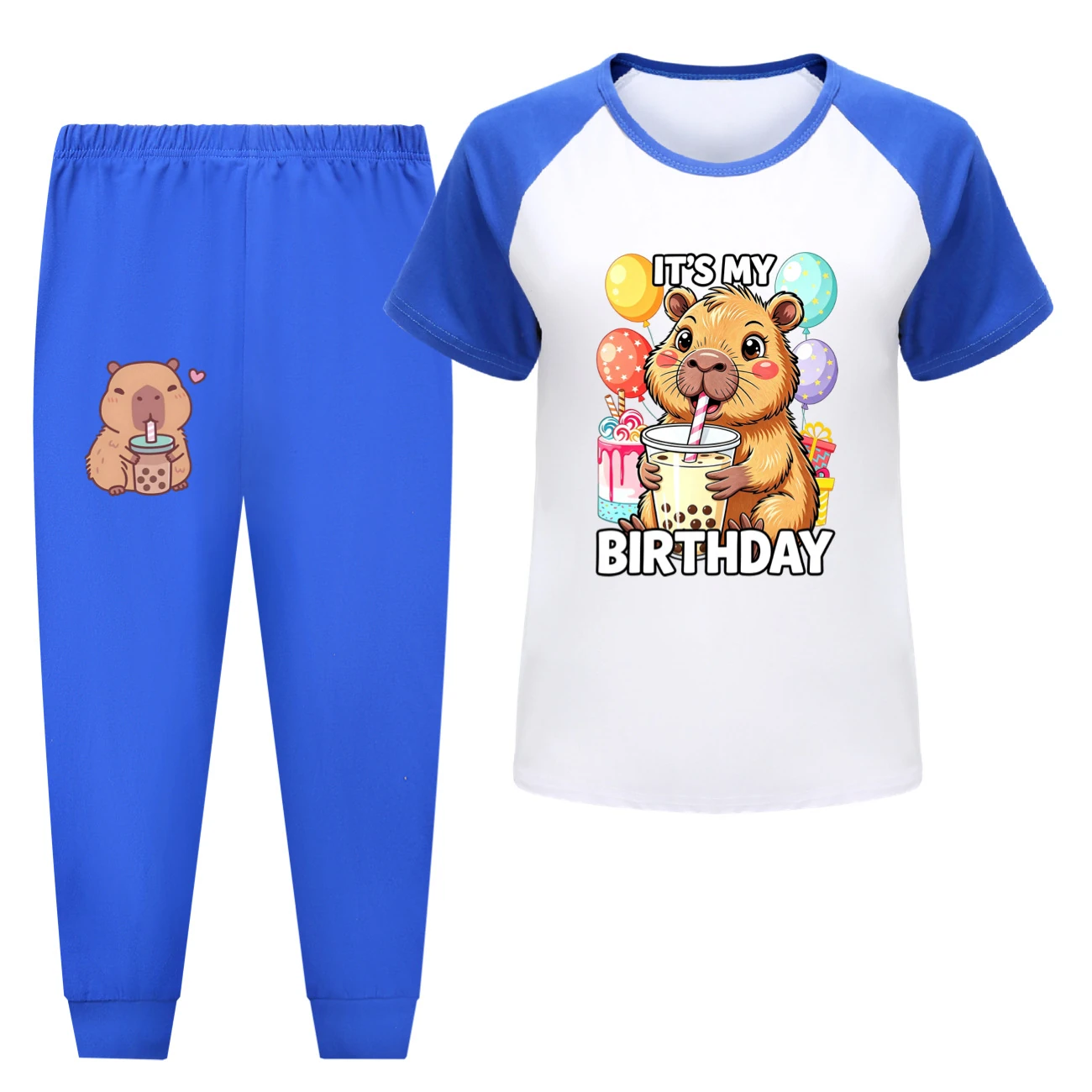 Tee & Shorts Active Set — 5821 Edition, Style 12 · Pants · Blue