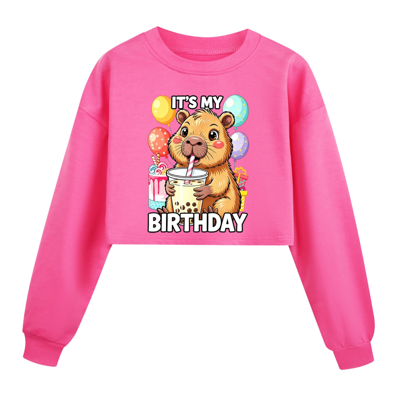 Cropped Sweatshirt Play Set — 5821 Edition, Style 07 · Rose