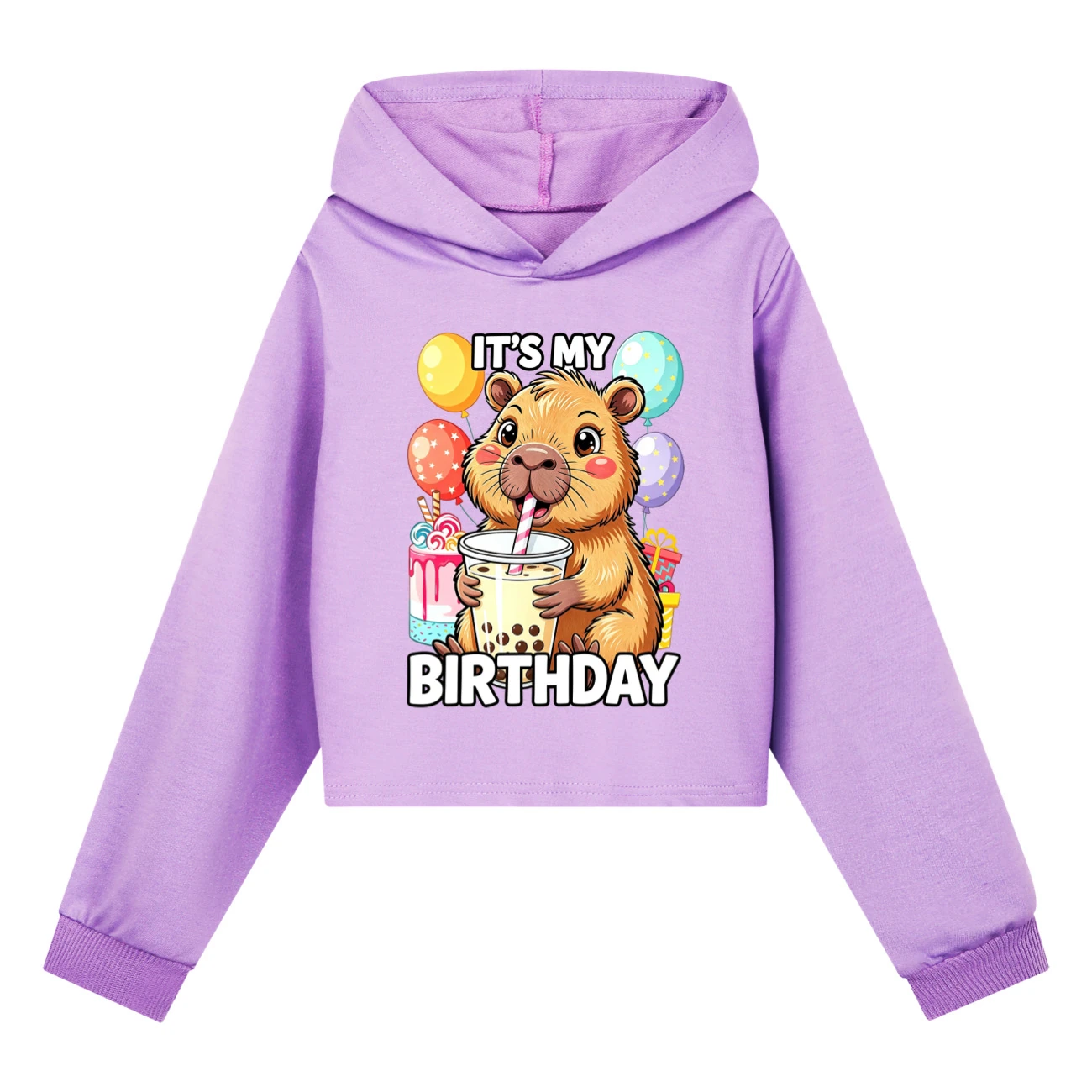 Cropped Hoodie Set — 5821 Edition, Style 01 · Purple