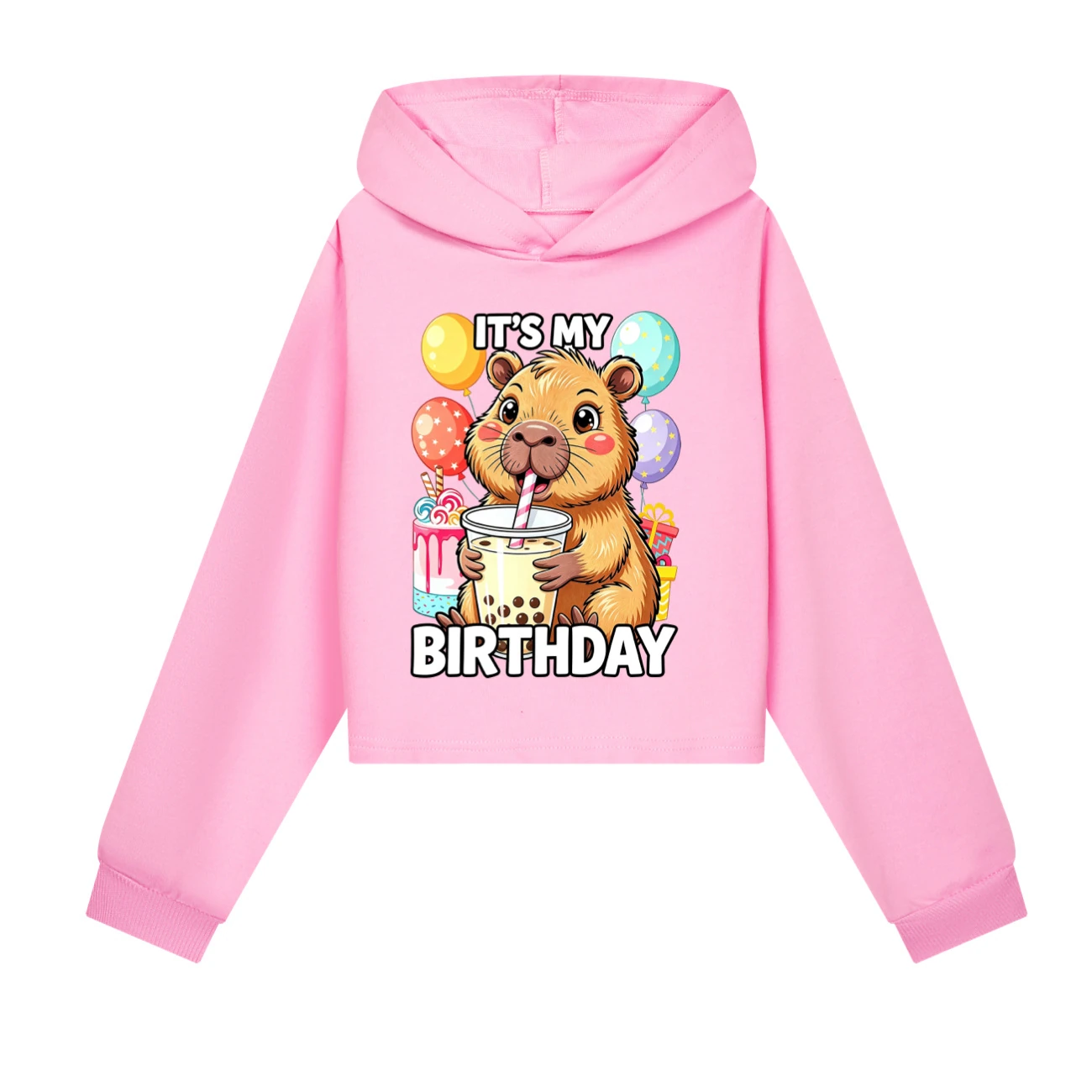 Cropped Hoodie Set — 5821 Edition, Style 07 · Pink