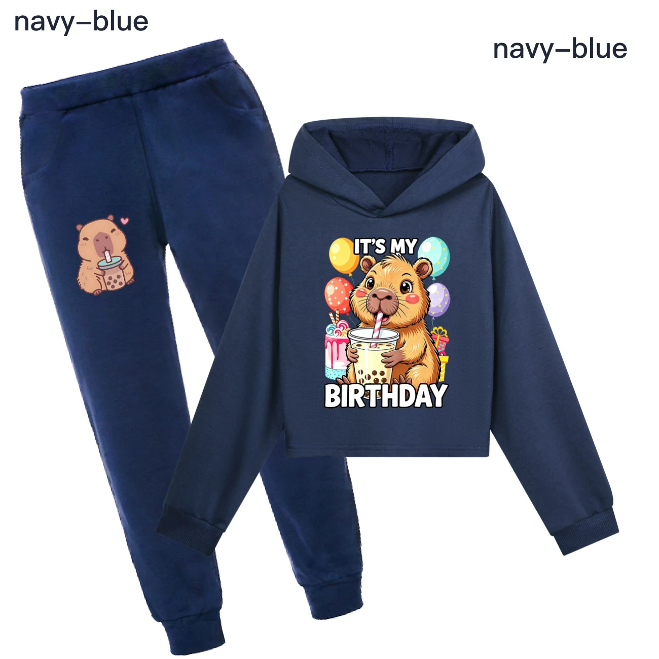 Cropped Hoodie Set — 5821 Edition, Style 12 · Set · Royal Blue