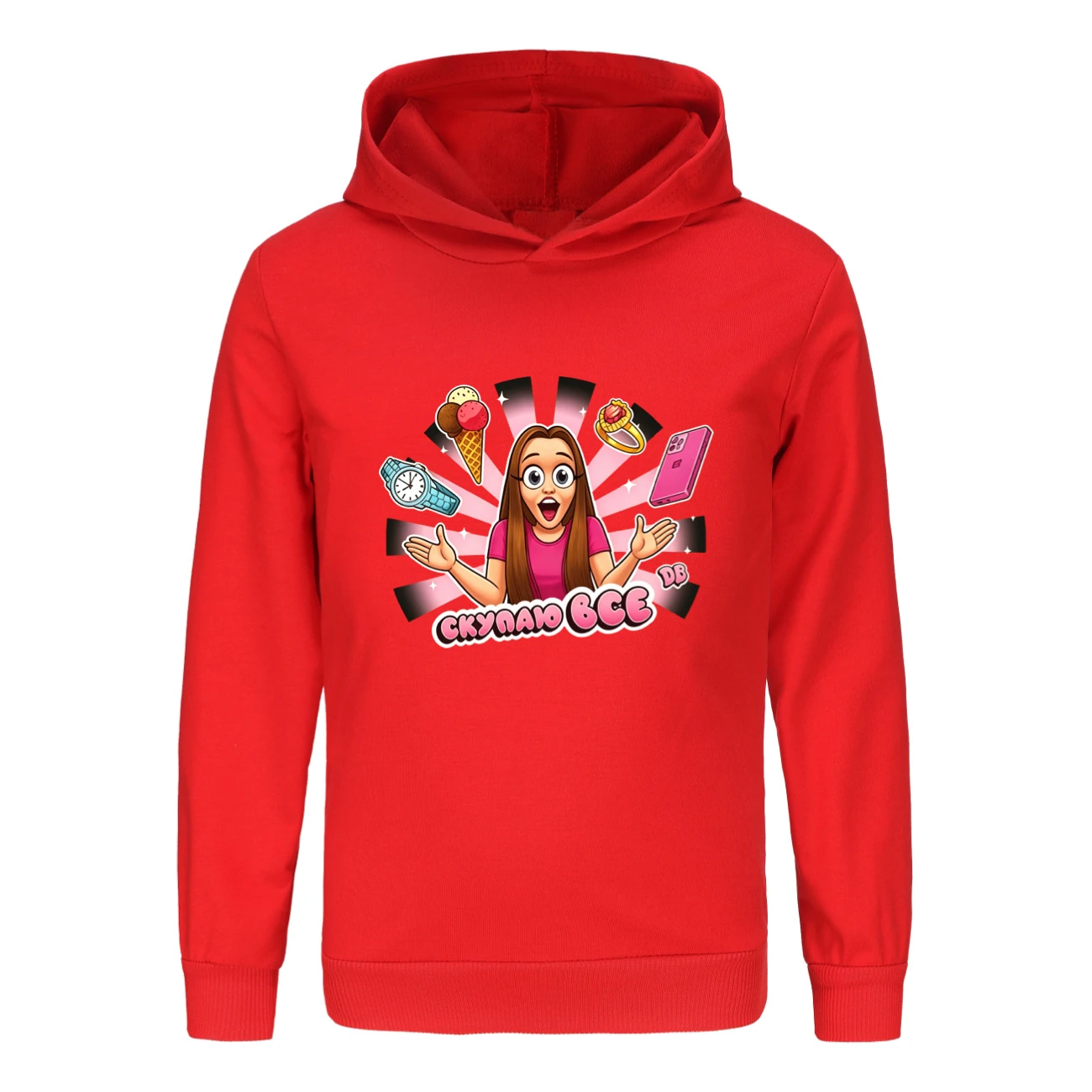Classic Hoodie & Jogger Set — 5822 Edition, Style 03 · Red