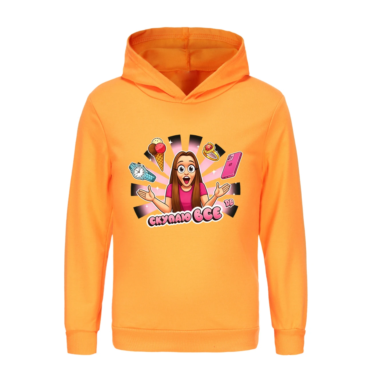 Classic Hoodie & Jogger Set — 5822 Edition, Style 08 · Orange