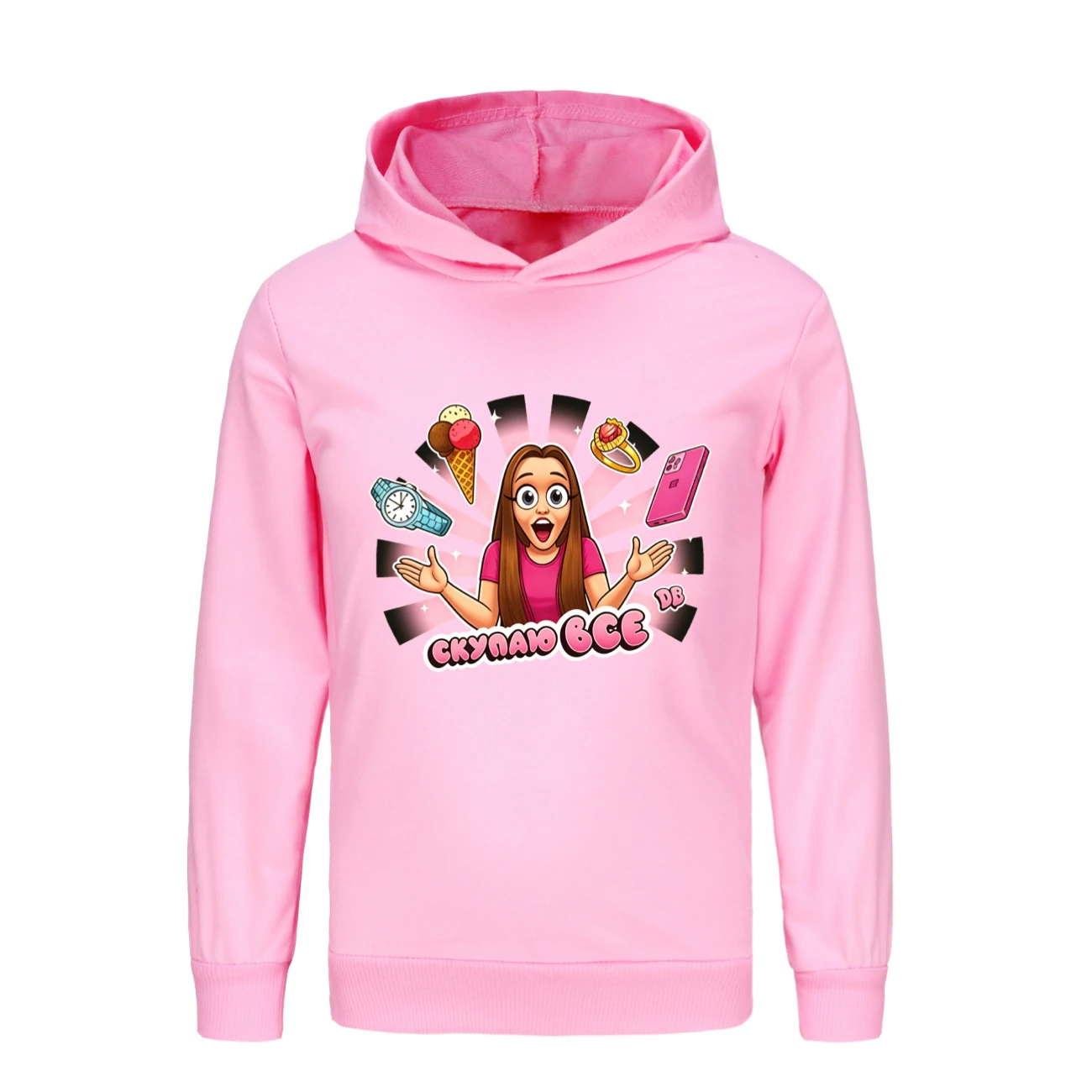 Classic Hoodie & Jogger Set — 5822 Edition, Style 09 · Pink