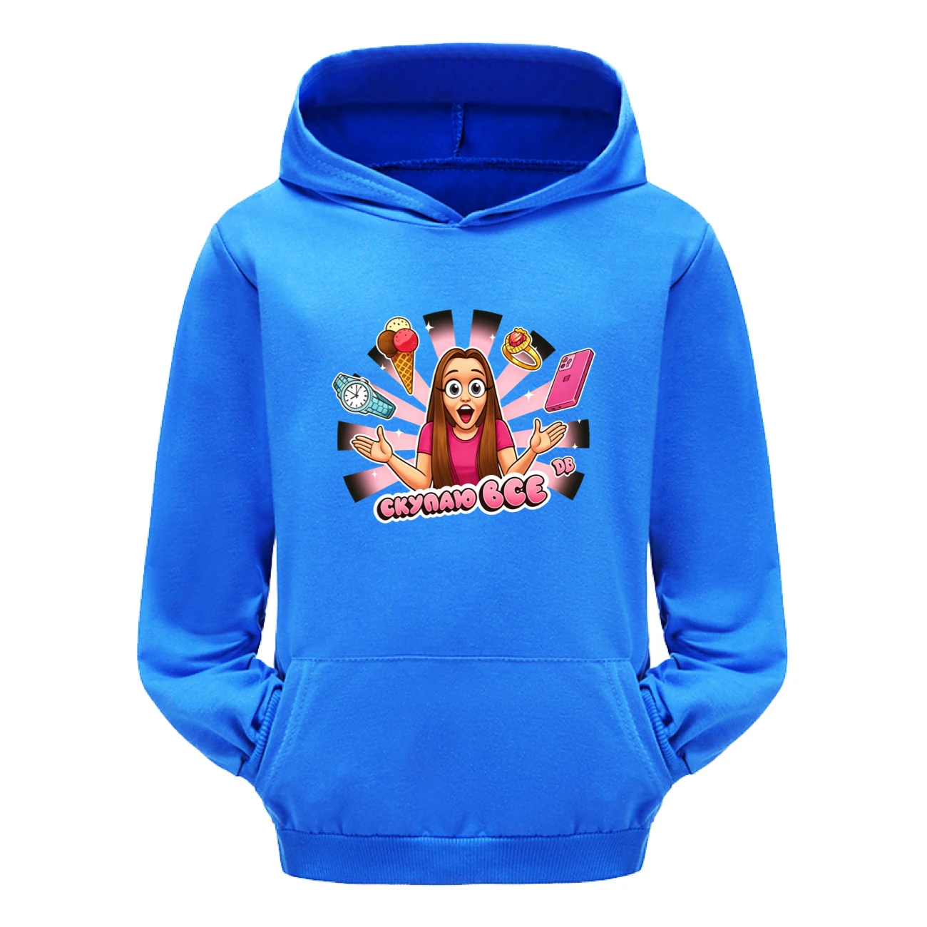 Pouch-Pocket Hoodie Set — 5822 Edition, Style 11 · Deep Blue