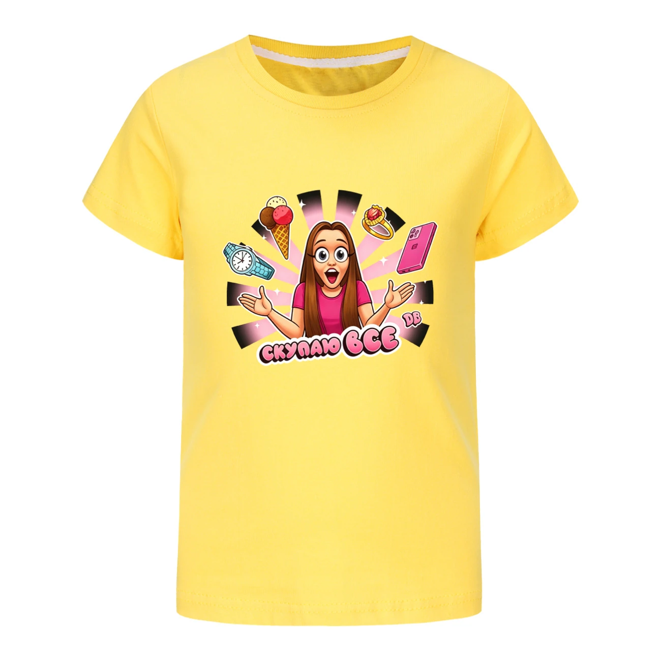 Graphic Tee & Jogger Set — 5822 Edition, Style 02 · Yellow