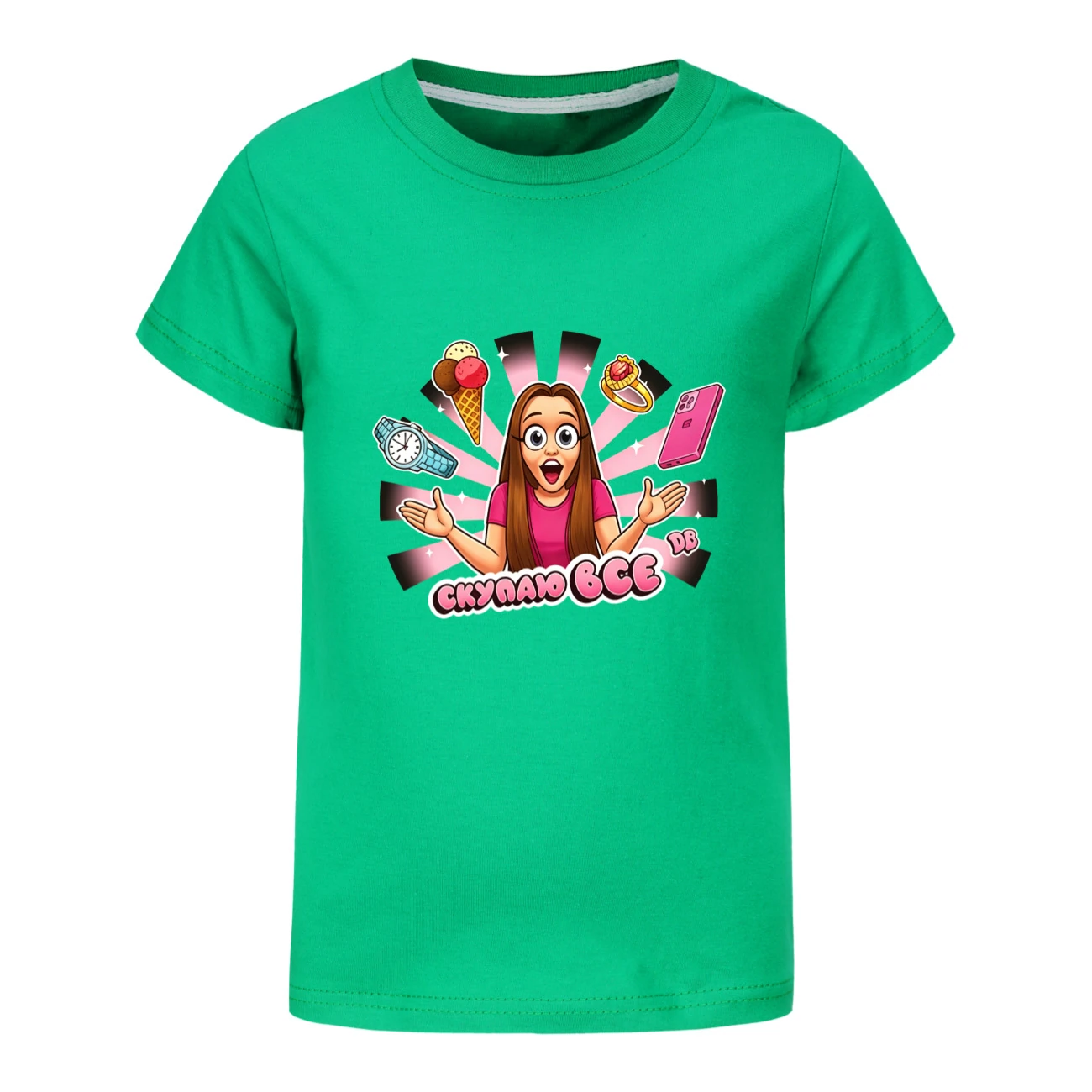 Graphic Tee & Jogger Set — 5822 Edition, Style 06 · Green