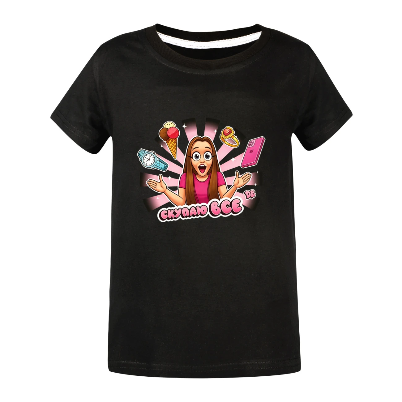 Graphic Tee & Jogger Set — 5822 Edition, Style 07 · Black