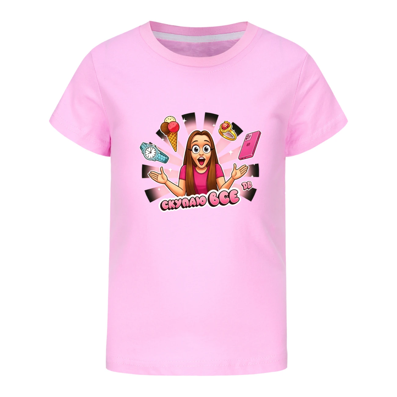 Graphic Tee & Jogger Set — 5822 Edition, Style 11 · Pink