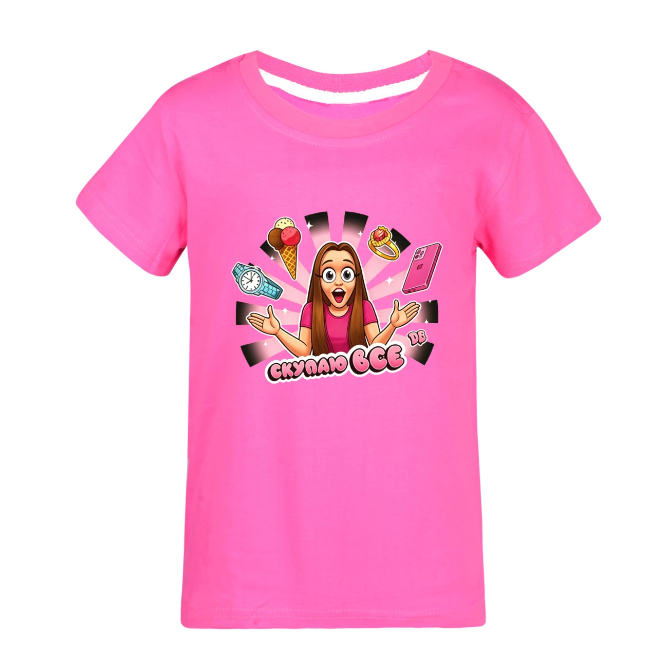 Graphic Tee & Jogger Set — 5822 Edition, Style 12 · Rose