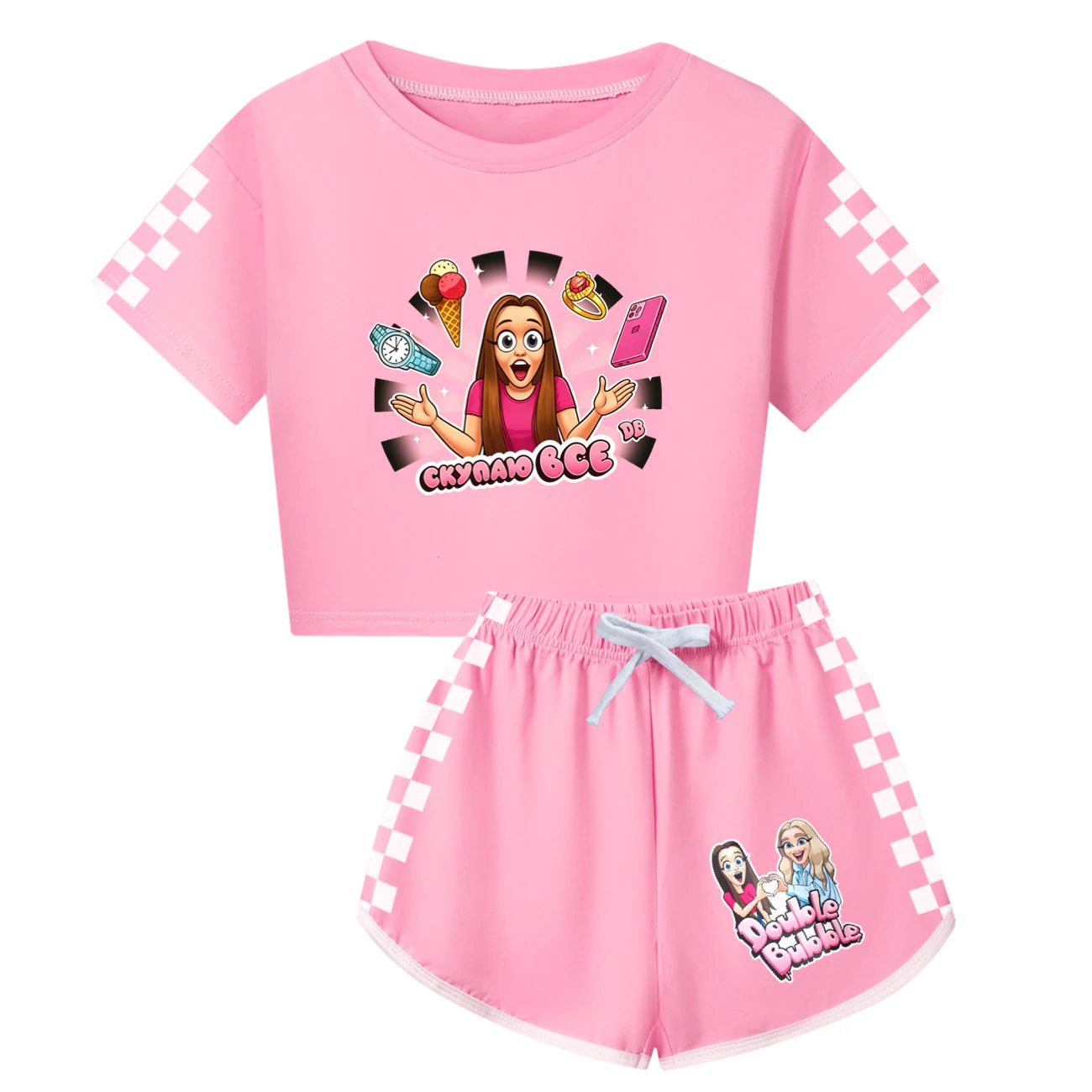 Family Lounge Set — 5822 Edition, Style 02 · Pink