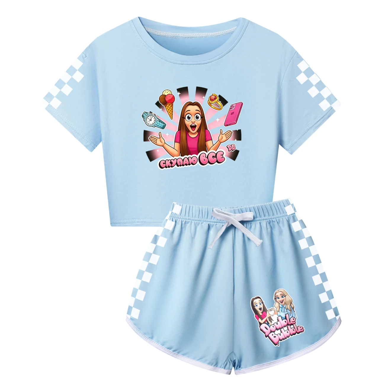 Family Lounge Set — 5822 Edition, Style 06 · Light Blue