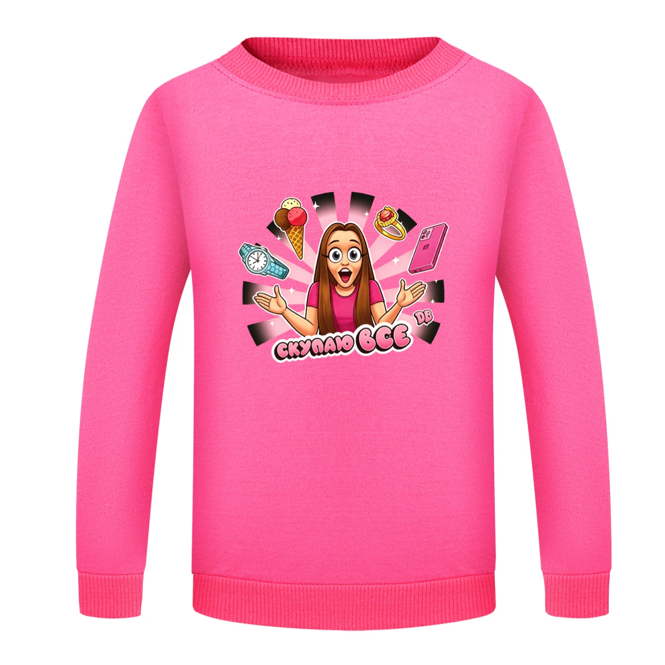 Crewneck Sweatshirt Set — 5822 Edition, Style 10 · Crewneck · Rose