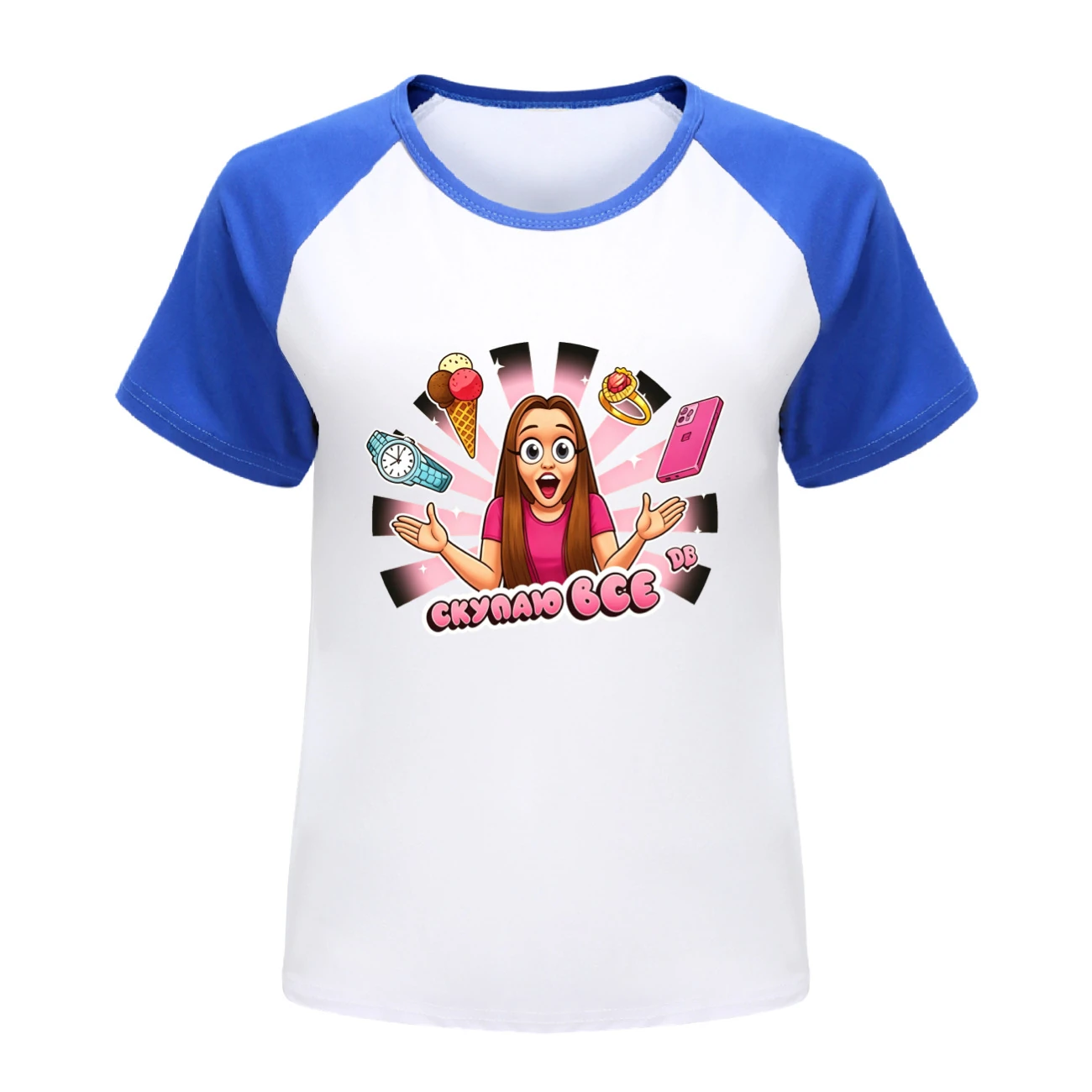 Everyday Long & Short Sleeve Tee — 5822 Edition, Style 08 · Short Sleeve · Blue