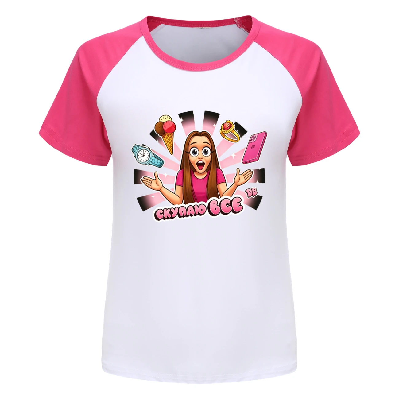 Everyday Long & Short Sleeve Tee — 5822 Edition, Style 10 · Short Sleeve · Rose