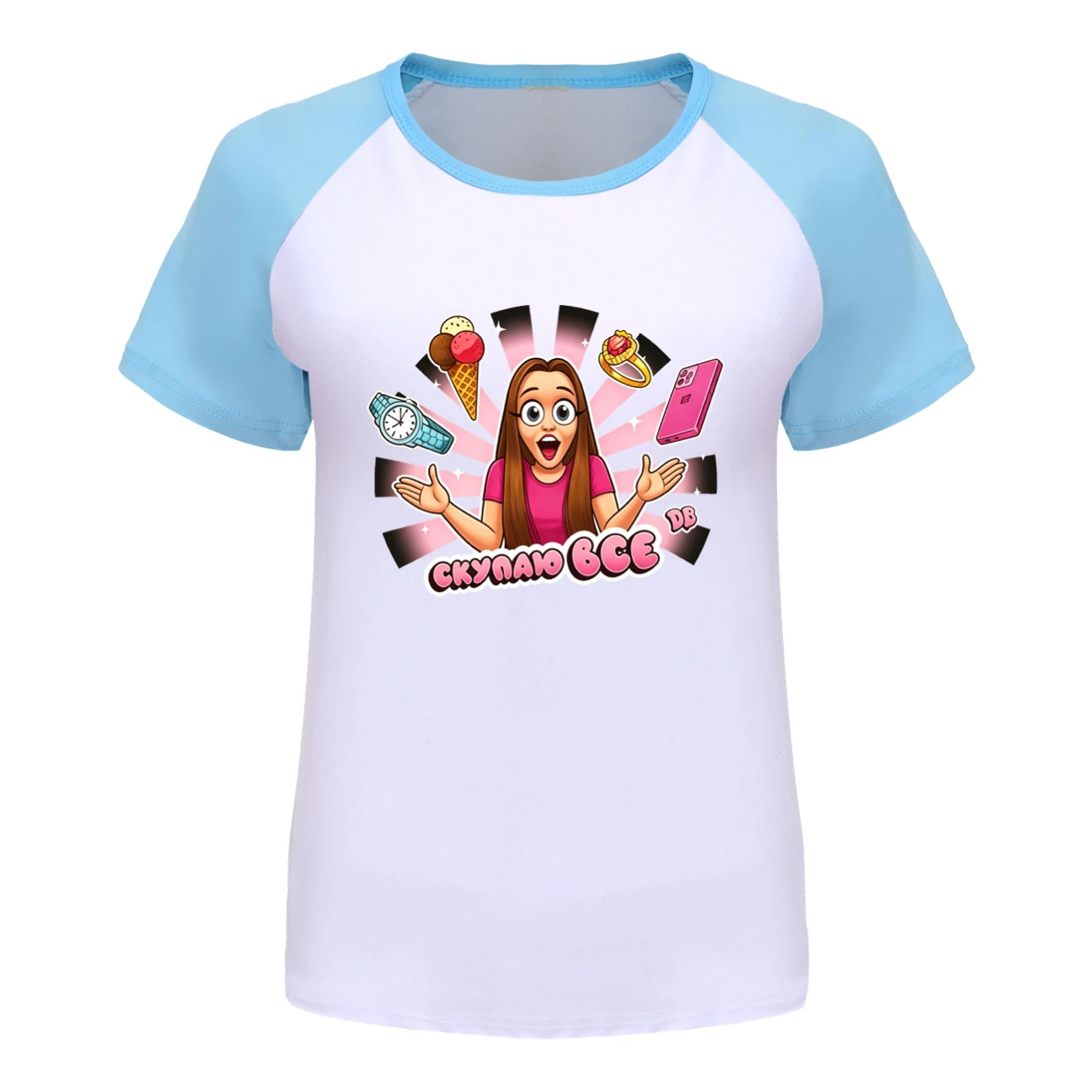 Everyday Long & Short Sleeve Tee — 5822 Edition, Style 11 · Short Sleeve · Light Blue