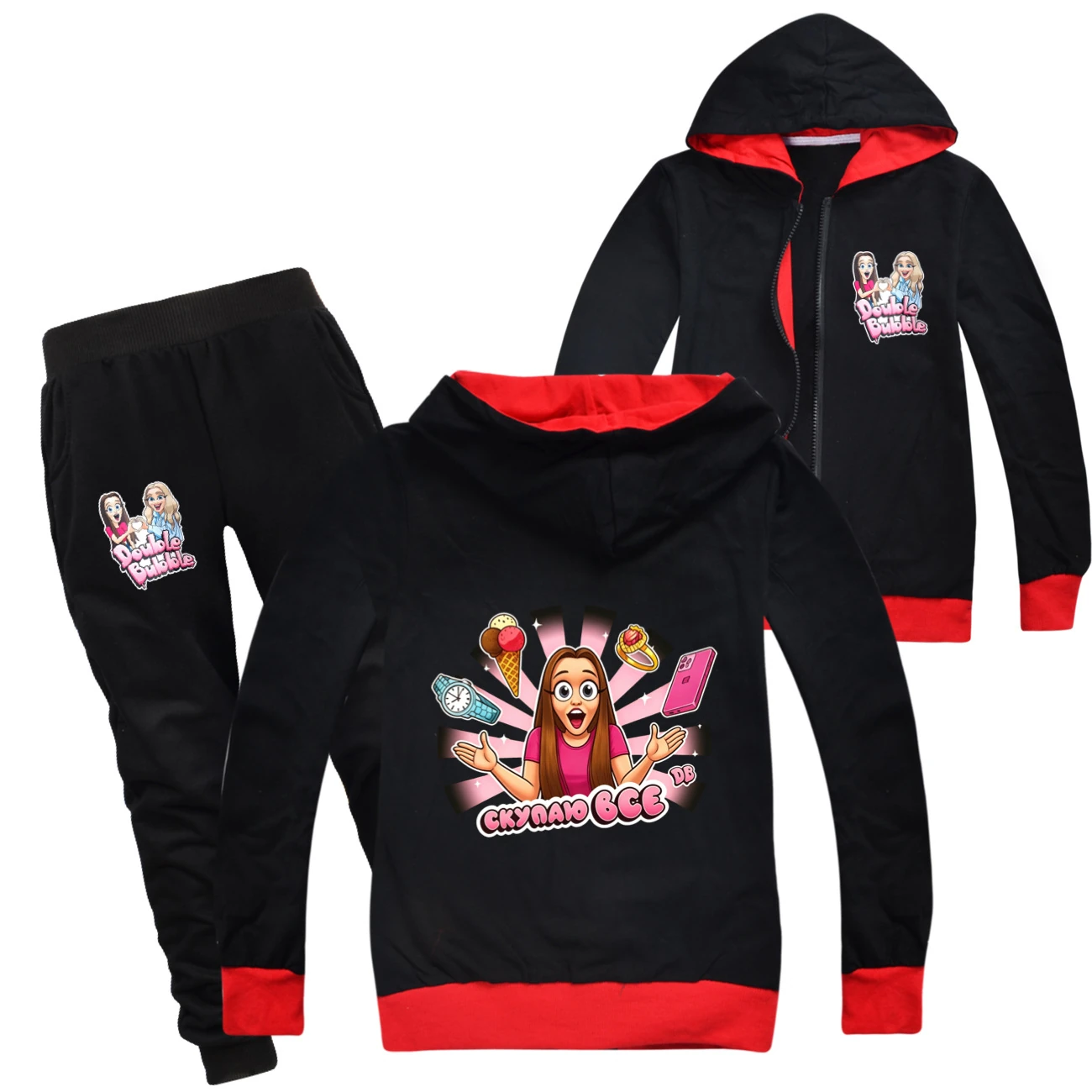 Zip-Up Track Set — 5822 Edition, Style 07 · Set · Black