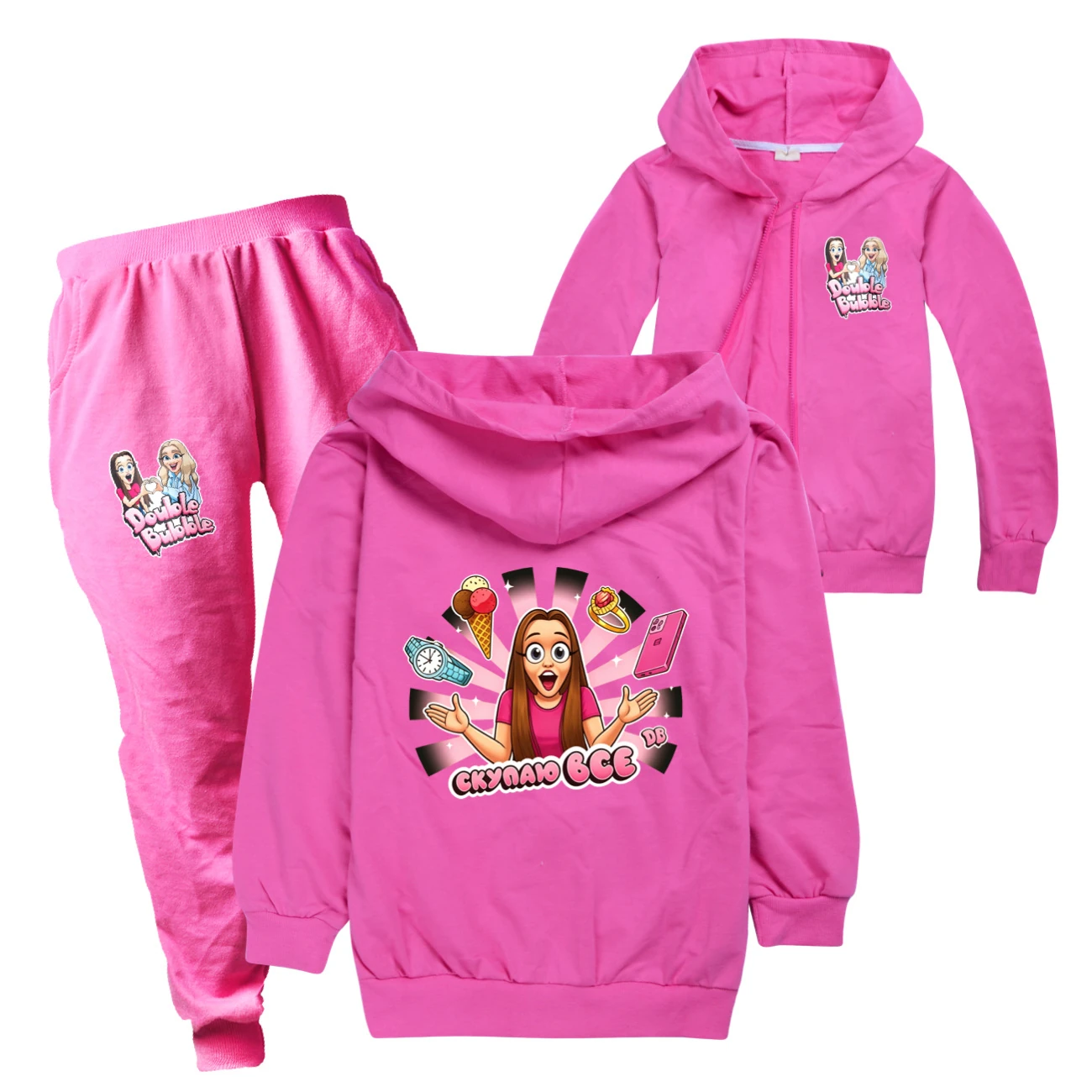 Zip-Up Track Set — 5822 Edition, Style 09 · Set · Rose