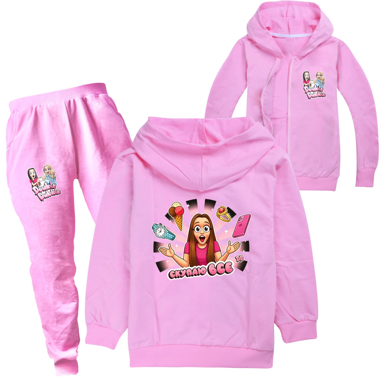 Zip-Up Track Set — 5822 Edition, Style 10 · Set · Pink