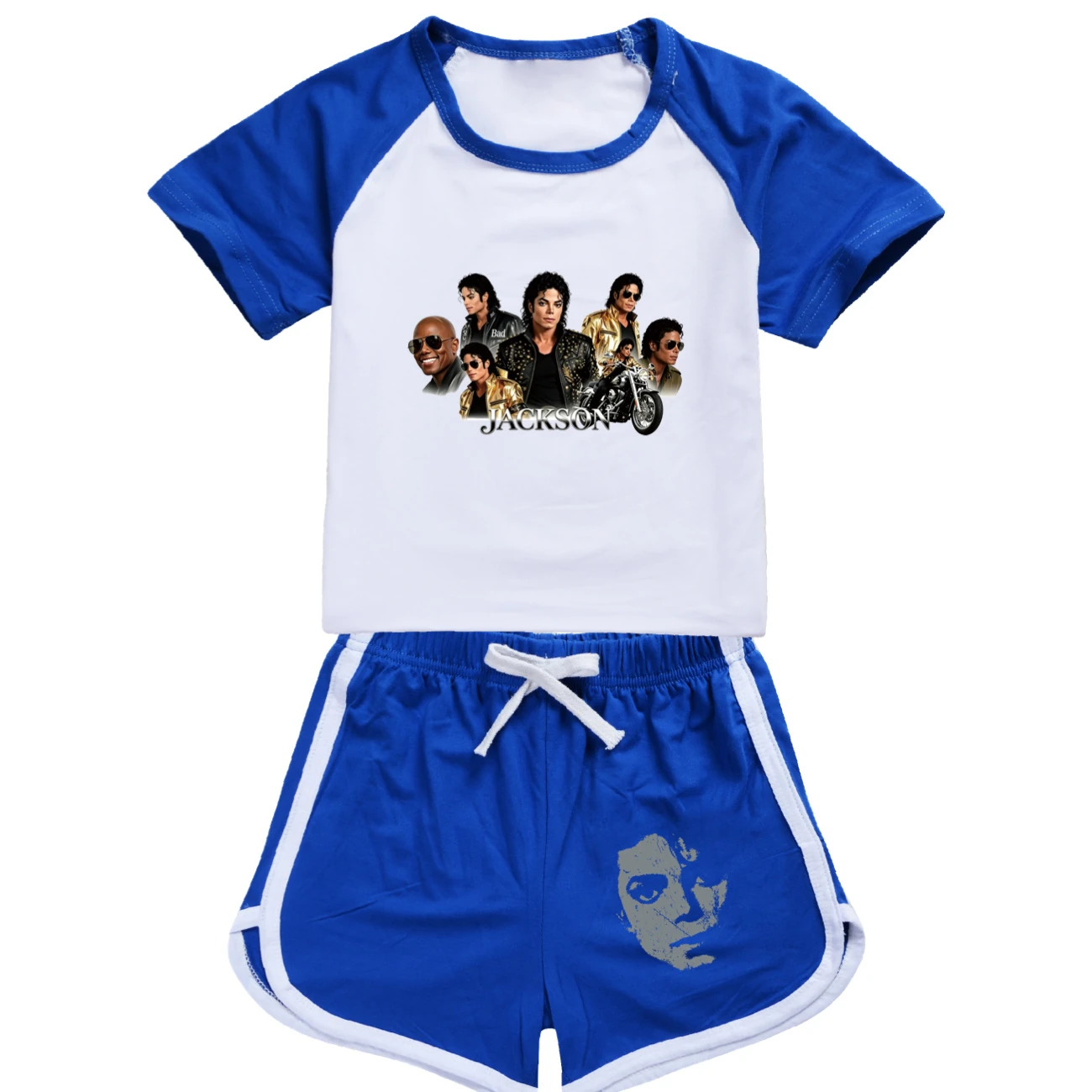Kids’ Tee & Shorts Active Set — 5829 Edition, Style 03 · Set · Blue