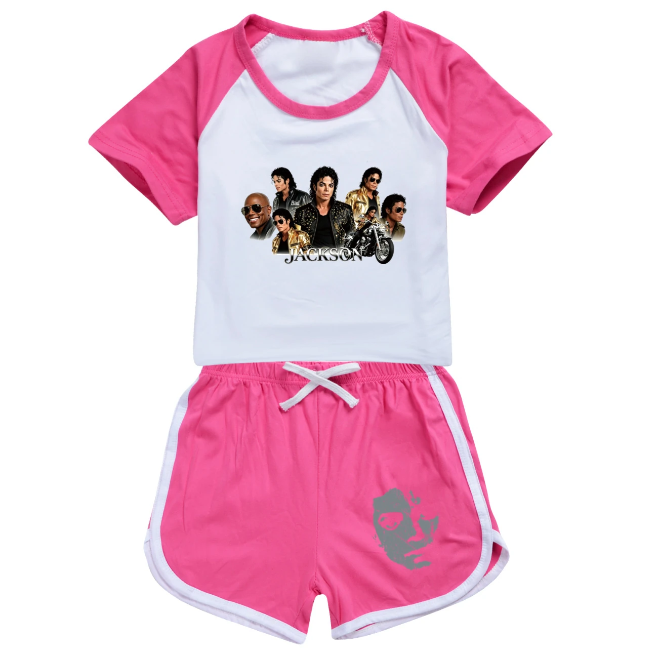 Kids’ Tee & Shorts Active Set — 5829 Edition, Style 06 · Set · Rose