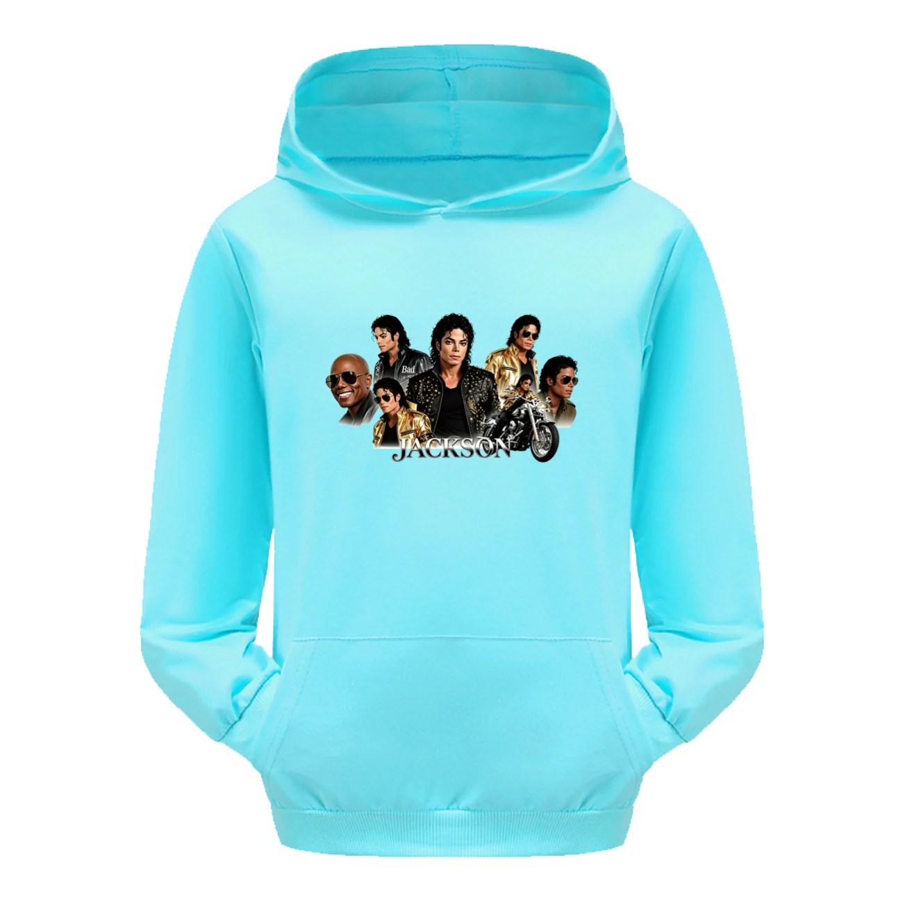 Kids’ Hoodie & Jogger Set — 5829 Collection B, Style 09 · Light Blue