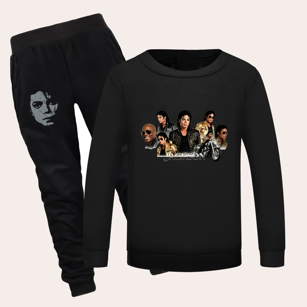 Kids’ Crewneck Sweatshirt & Jogger Set — 5829 Edition product view