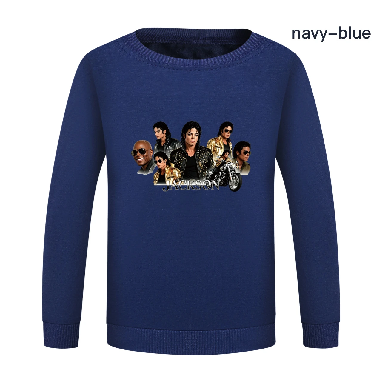 Kids’ Crewneck Sweatshirt & Jogger Set — 5829 Edition, Style 08 · Crewneck · Navy