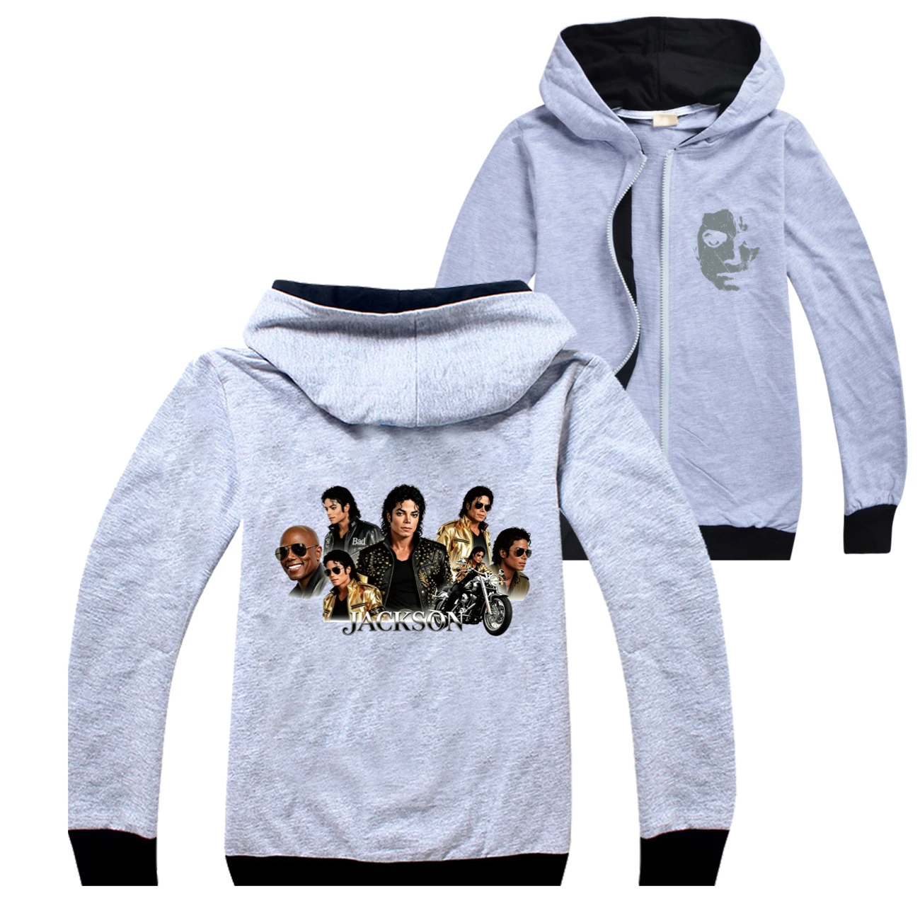 Kids’ Zip-Up Track Set — 5829 Edition, Style 01 · Grey