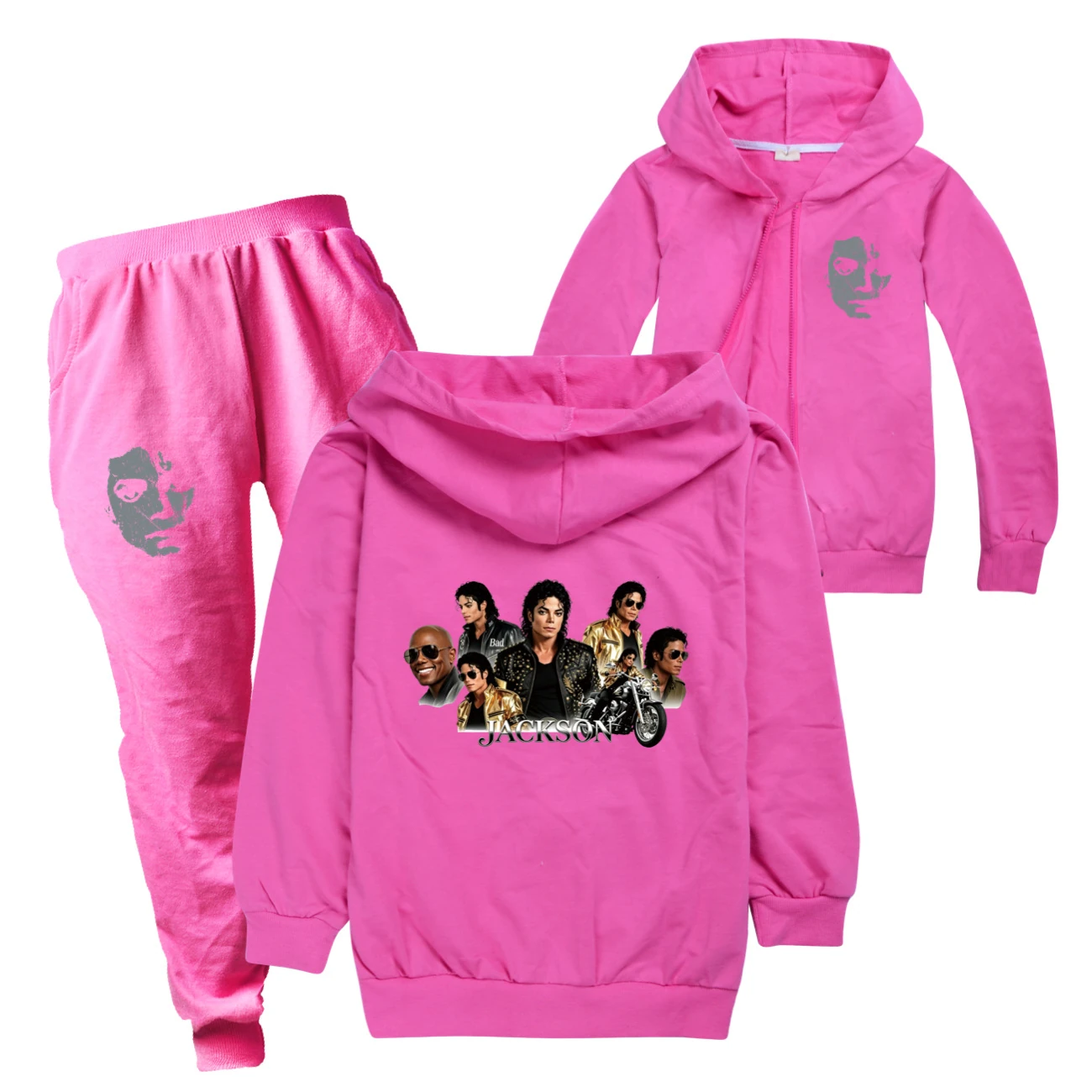 Kids’ Zip-Up Track Set — 5829 Edition, Style 09 · Set · Rose