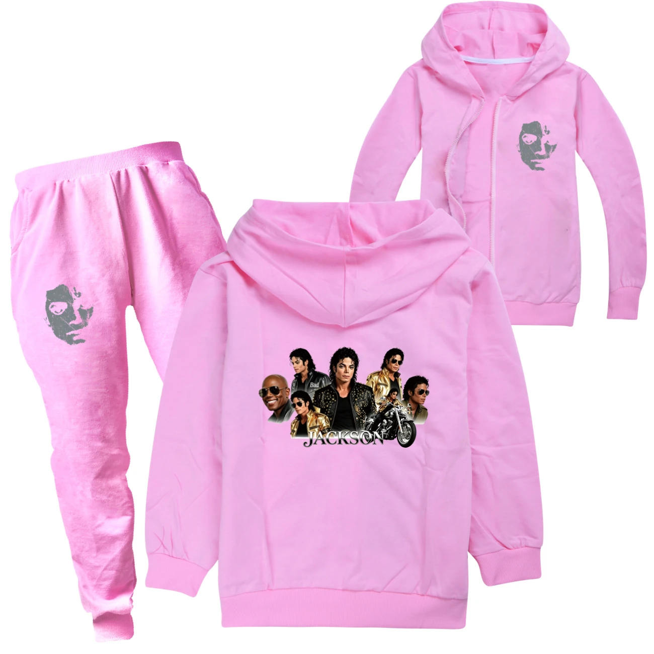 Kids’ Zip-Up Track Set — 5829 Edition, Style 10 · Set · Pink