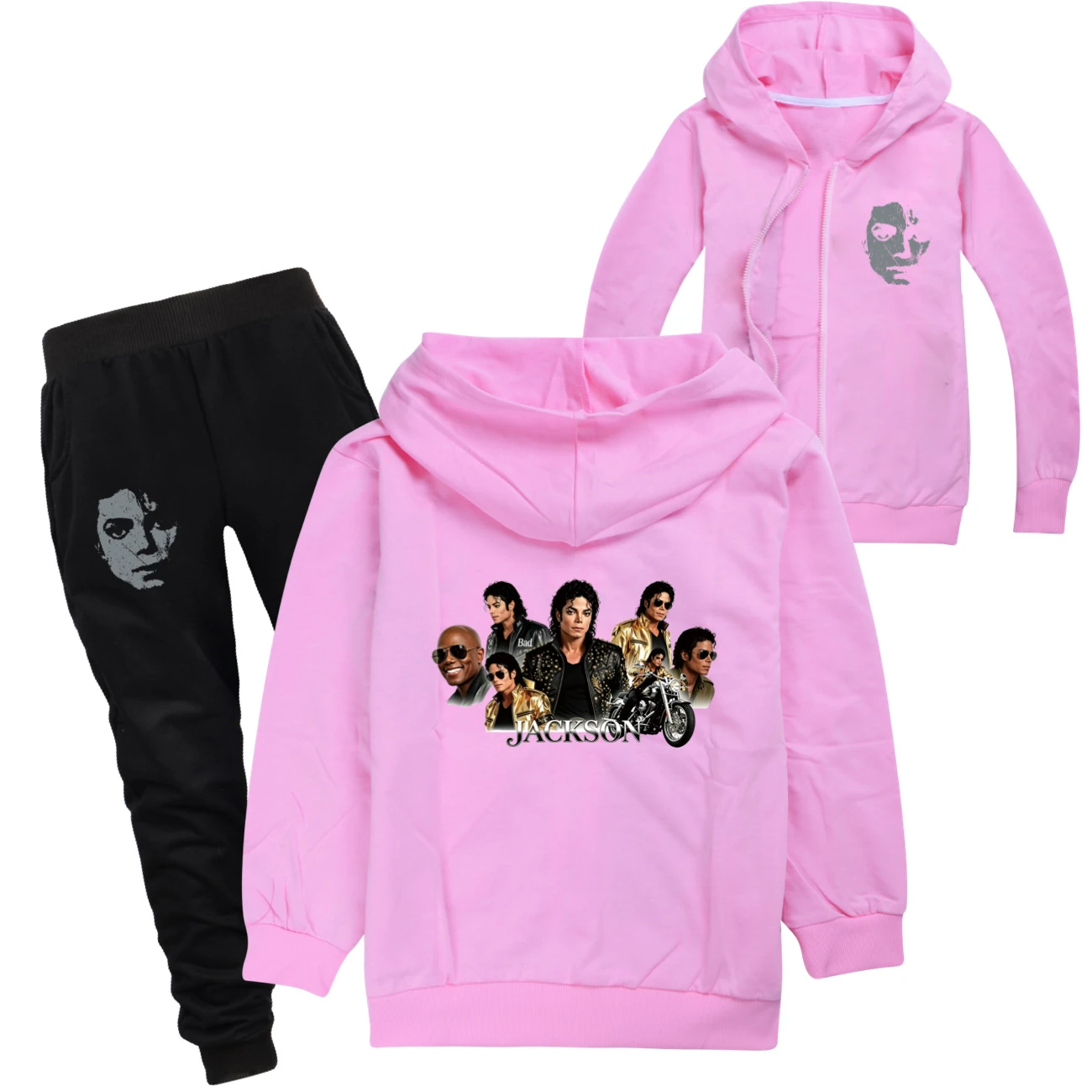 Kids’ Zip-Up Track Set — 5829 Edition, Style 11 · Set · Pink