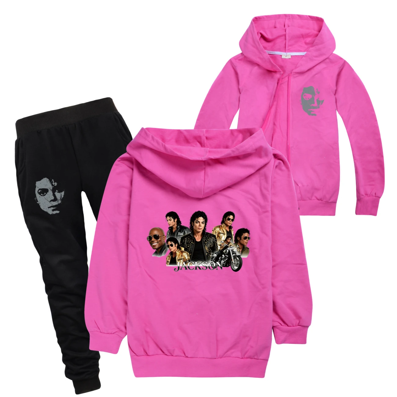 Kids’ Zip-Up Track Set — 5829 Edition, Style 12 · Set · Rose