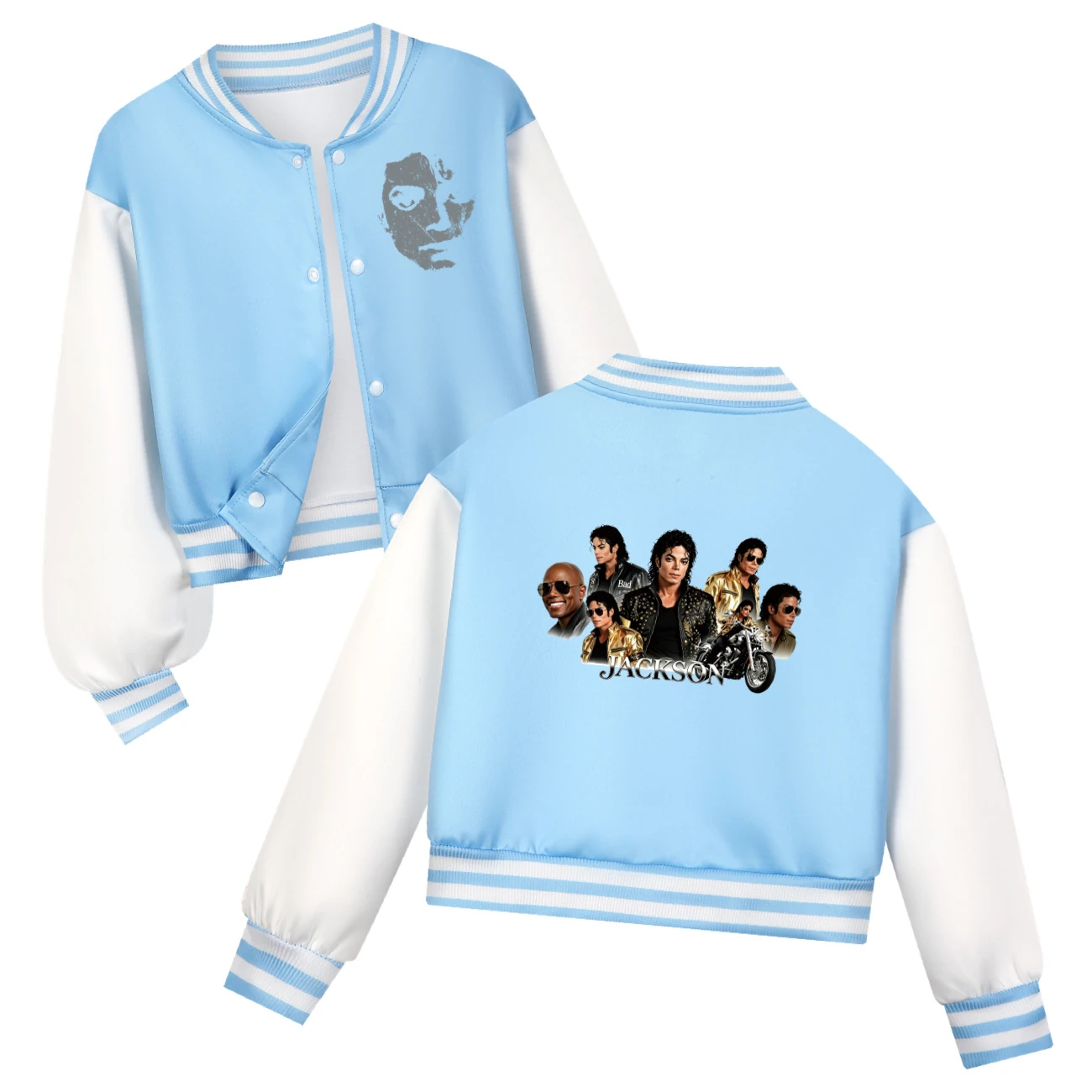 Kids’ Varsity Jacket & Jogger Set — 5829 Edition, Style 03 · Sky Blue