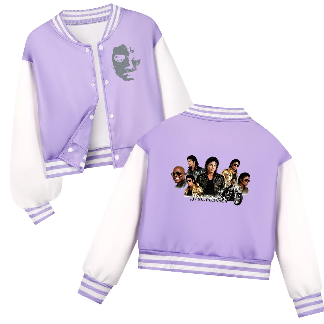 Kids’ Varsity Jacket & Jogger Set — 5829 Edition, Style 04 · Purple
