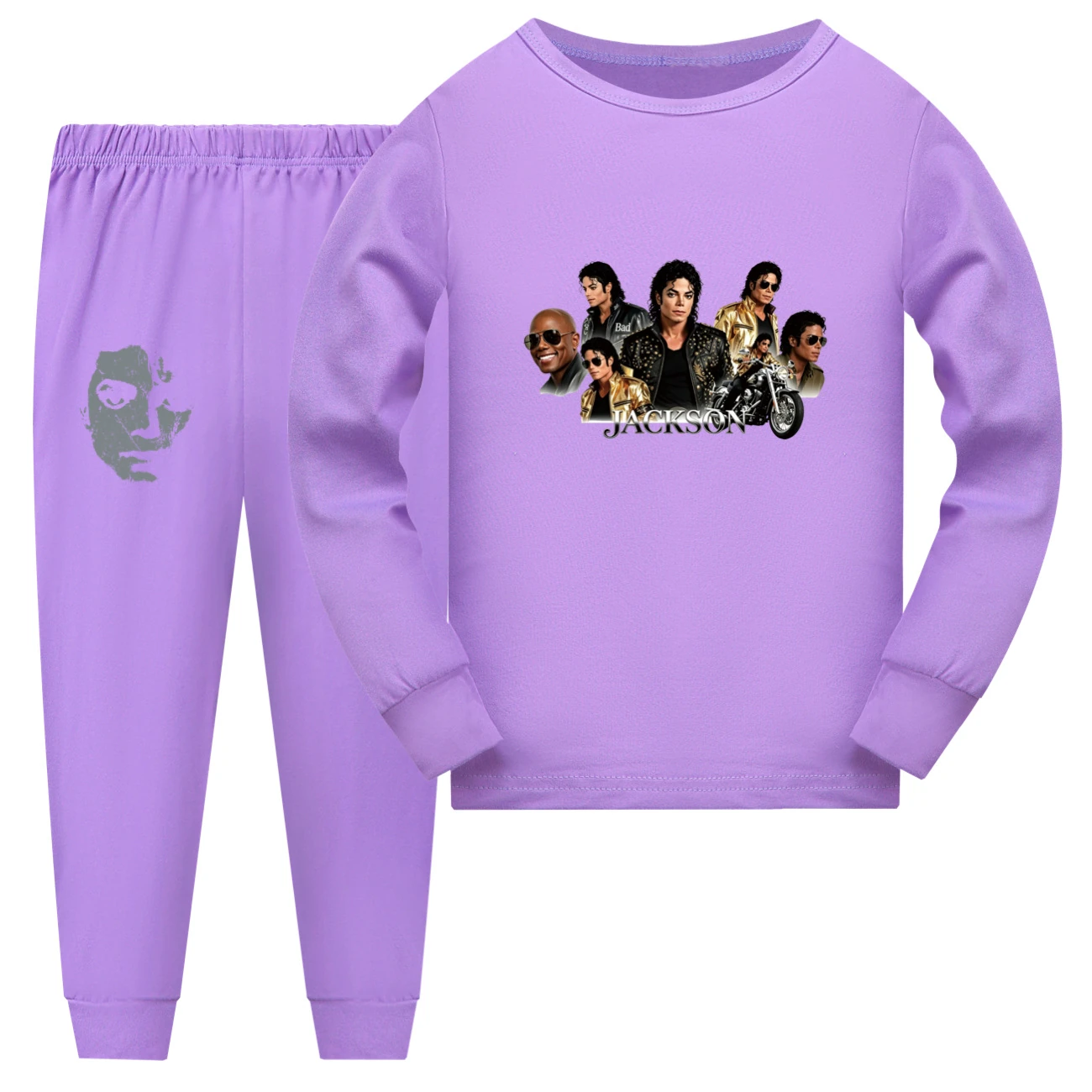 Family Lounge Set — 5829 Edition, Style 09 · Long Sleeve · Purple