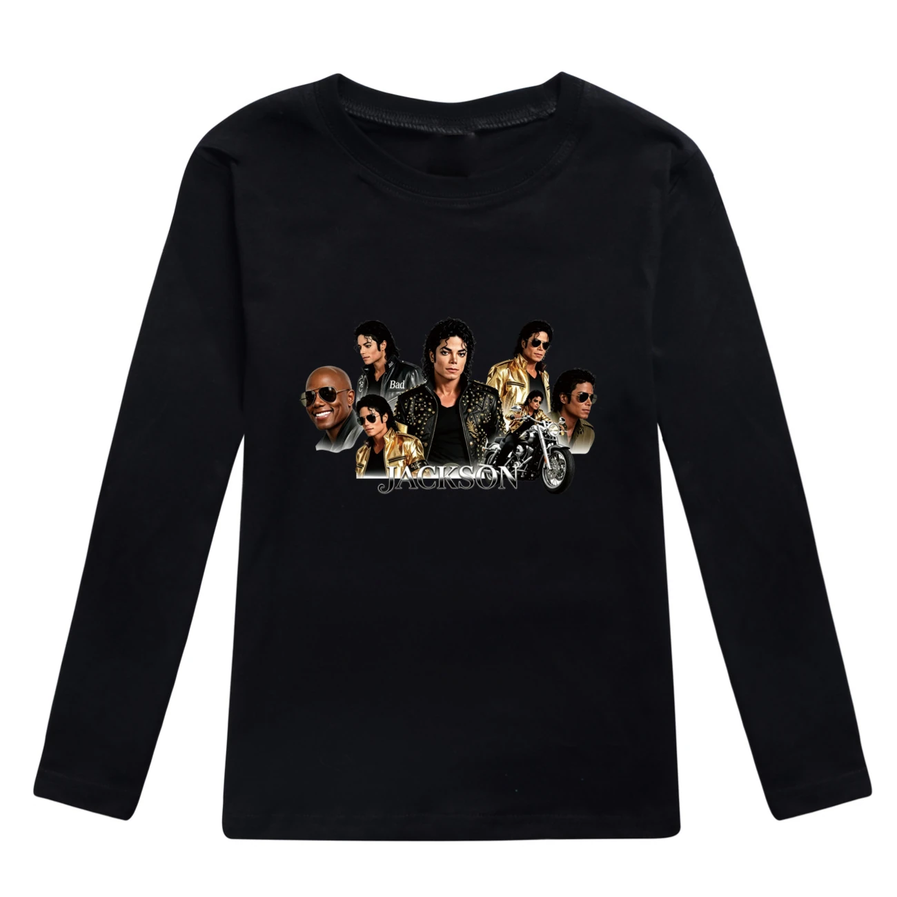 Kids’ Long-Sleeve Tee & Jogger Set — 5829 Edition, Style 03 · Black