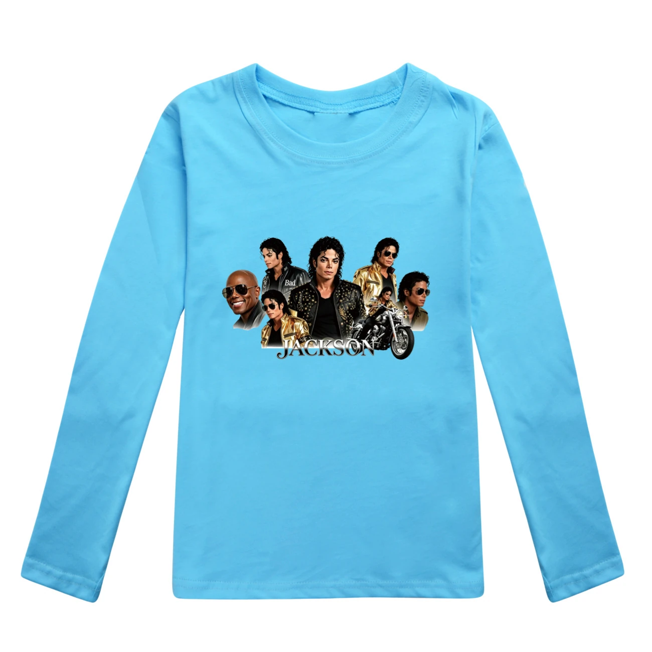 Kids’ Long-Sleeve Tee & Jogger Set — 5829 Edition, Style 04 · Light Blue