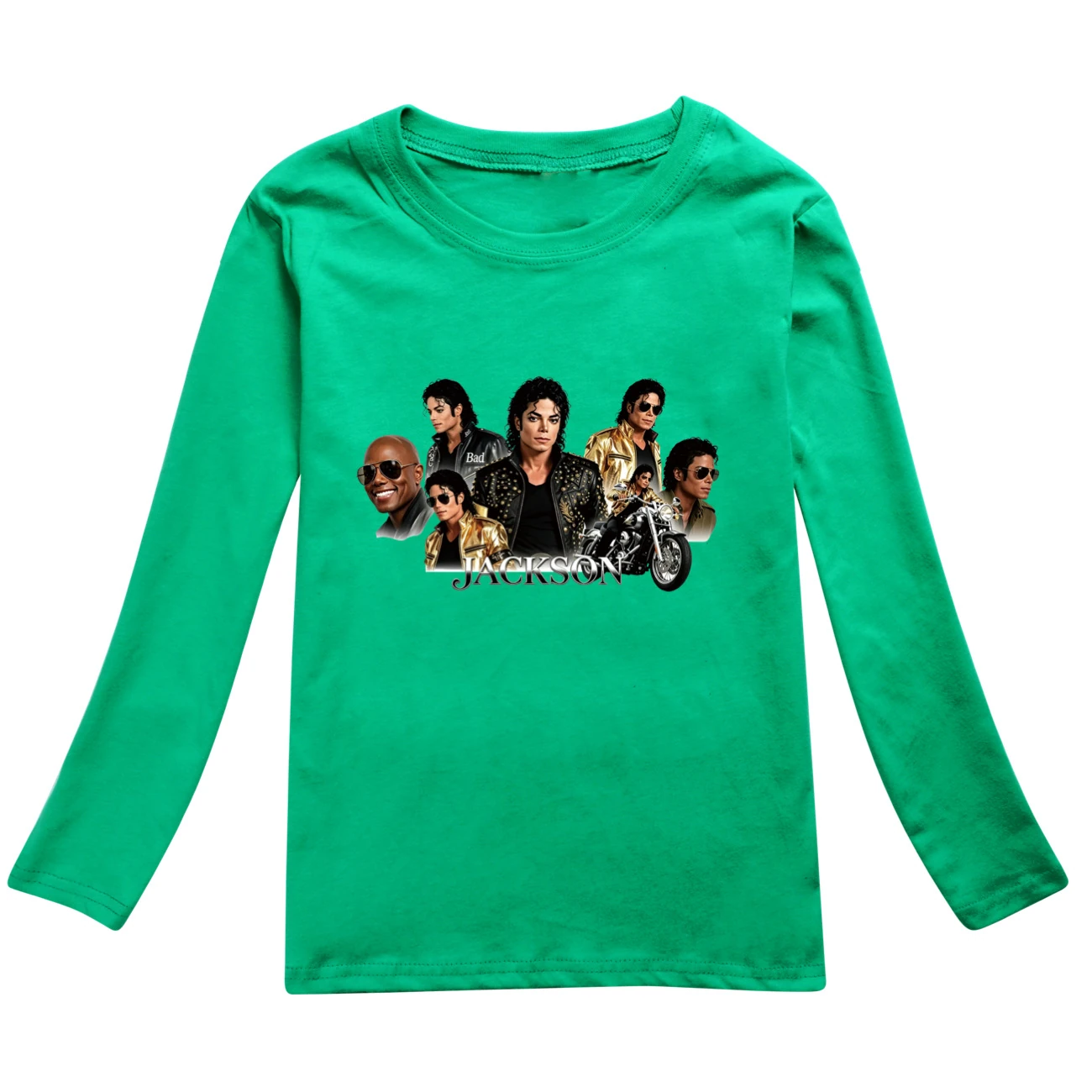 Kids’ Long-Sleeve Tee & Jogger Set — 5829 Edition, Style 05 · Green