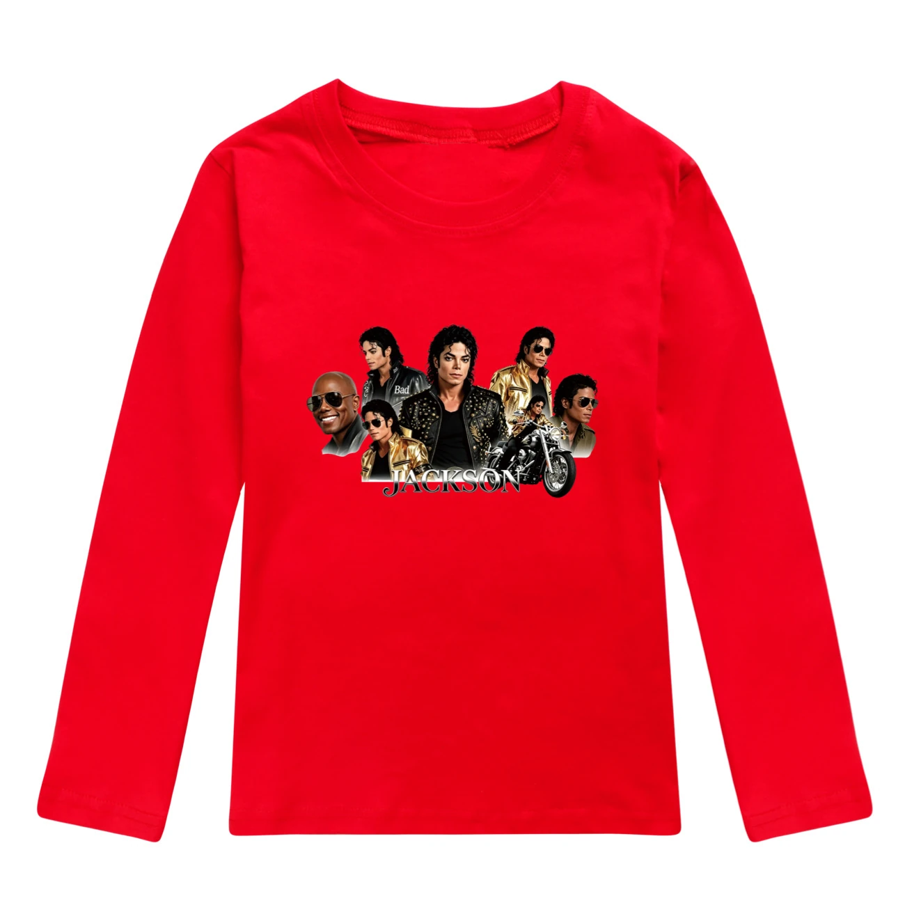 Kids’ Long-Sleeve Tee & Jogger Set — 5829 Edition, Style 07 · Red