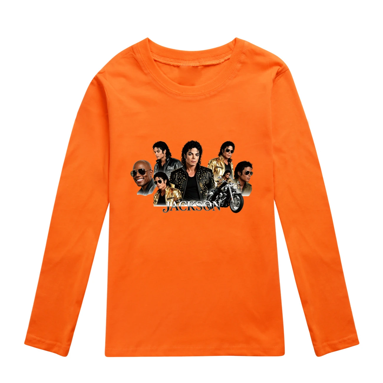 Kids’ Long-Sleeve Tee & Jogger Set — 5829 Edition, Style 09 · Orange