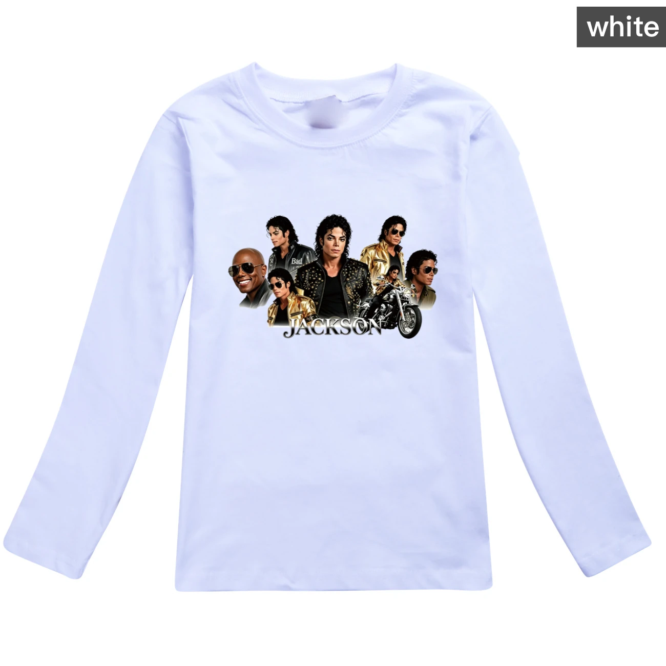Kids’ Long-Sleeve Tee & Jogger Set — 5829 Edition, Style 10 · White