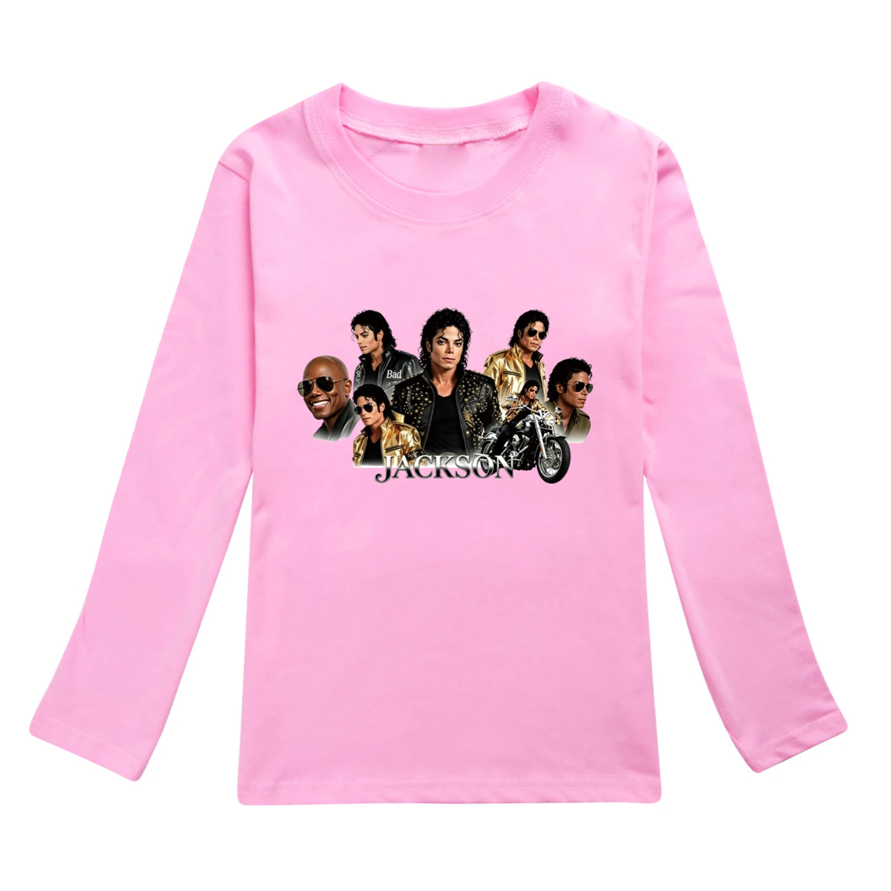 Kids’ Long-Sleeve Tee & Jogger Set — 5829 Edition, Style 12 · Pink