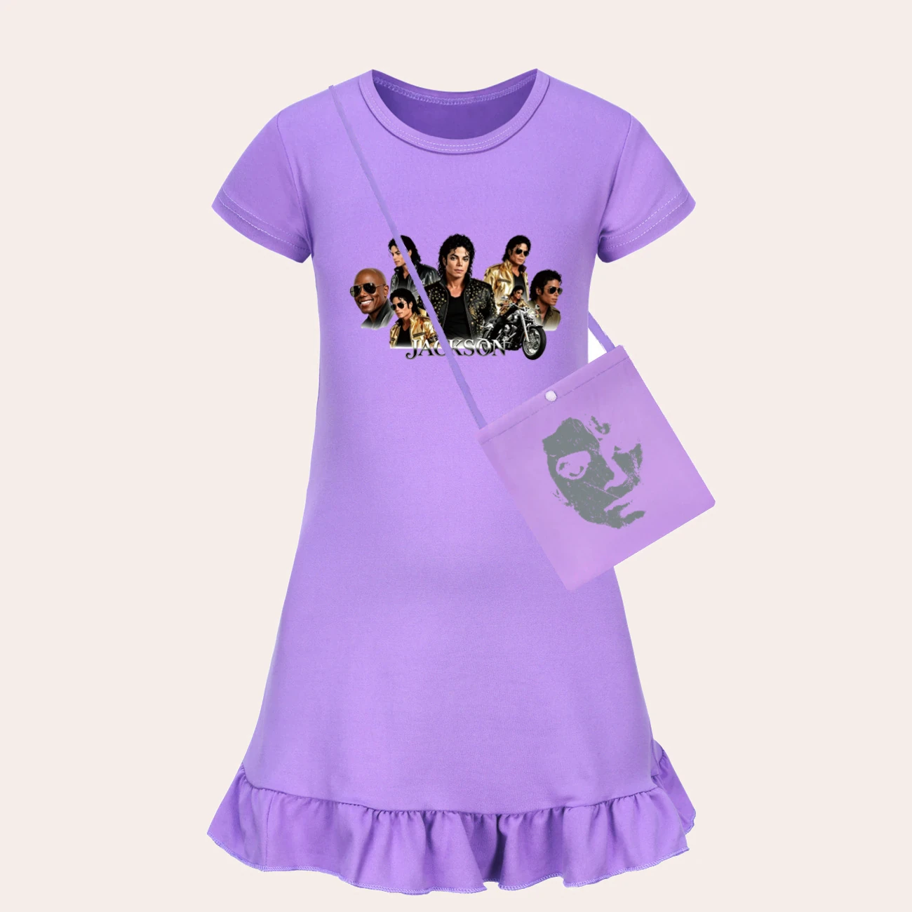Girls’ Ruffle-Hem Lounge Dress — 5829 Edition, clean product view