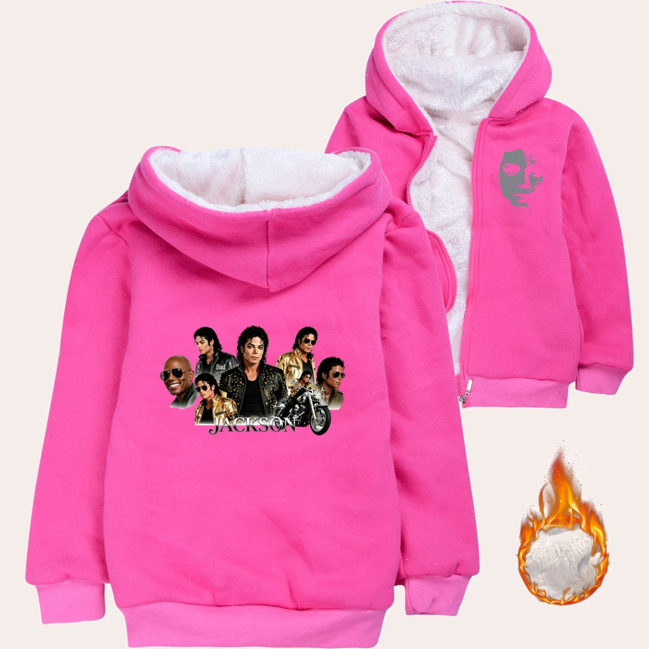 Kids’ Warm-Lined Zip Hoodie — 5829 Edition, clean product view